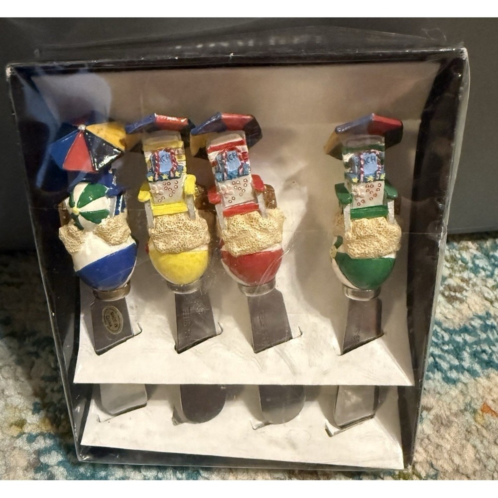HTF Vintage‎ Centrum Beach Ball Sand Pail Umbrella Gourmet Spreaders Damaged Box